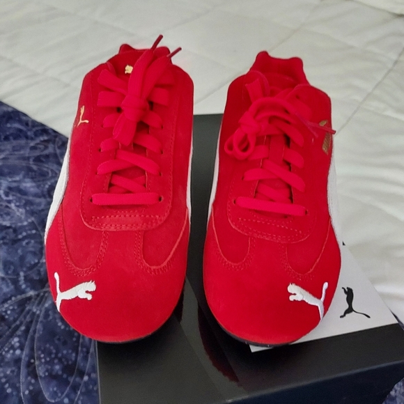 NIB Puma Speedcat sneakers, red, US 6 (mens), EU 38 (about a women's 7.5) - Picture 6 of 12